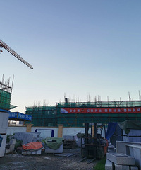 万科城工地,部分已经到二层了