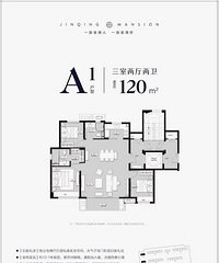 洋房均价一万二三,这个120平的户型怎么样?