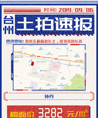 【土拍直击】5490万元!个人买家底价摘取路桥桐杨路以北地块