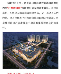 中国—杜桥眼镜城:世界的杜桥