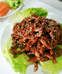 要想大口吃肉,京酱肉丝最适合不过啦