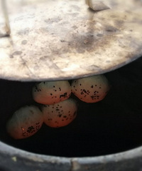天台管这种叫火烧饼,从小的记忆!经常出现在四五点的街头!