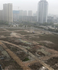 金茂府动作挺快的,地面已经压平了