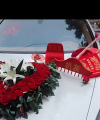 【汽车街拍】婚车上摆扒灰三件套