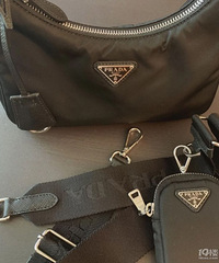 Prada Hobo三合一看着小,没想到这么能装!