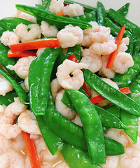【私房美食No.51】虾仁炒剪豆(荷兰豆)