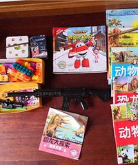 娃收集的各种玩具