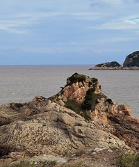 �㲽̨�ݻƽ𺣰�����;�羰������ɽ·����