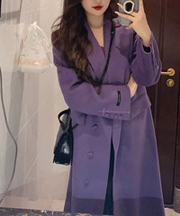 微胖女生秋冬穿搭之多肉葡萄大衣,穿上显白又显瘦!