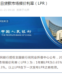 [����]2022��11��21�մ����г��������ʣ�LPR��