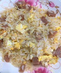 【今天吃什么】蛋炒饭配猪头肉