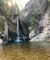 石梁飞瀑,现场预约免门票