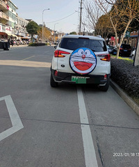 【汽车街拍】可爱猫备用胎套,这个也太好看了吧!