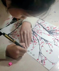 厉害!寒假作业是“吹”出来的,网友:赶作业赶出了诗情画意
