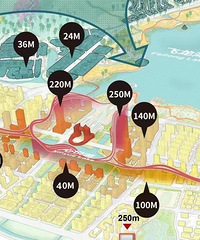 һ��250m��һ��220m��̨�ݳ��и�¥��������