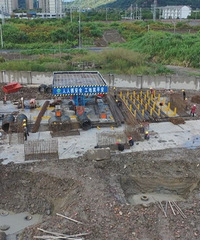 �ڽ�̨����վ���ص���Ŀ�������ʩ���׶�