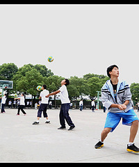 享受快乐,分享开心,运动会瞬间