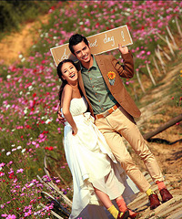 各路高富帅 AND 白富美的婚纱照 伤不起内