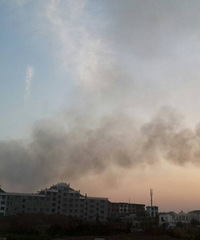 佛堂双林路老派出所后面成垃圾焚烧场了 佛堂人民的天都黑了 图
