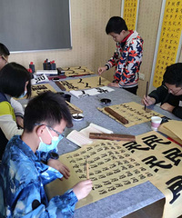 大坪英利,书法