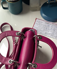 Dior lady迷你羊皮