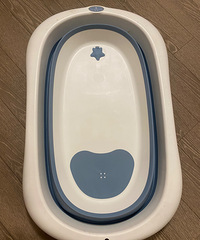 蒂爱婴儿洗澡盆宝宝可折叠浴盆儿童沐浴洗澡桶