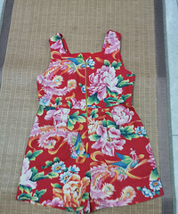 老花布连体裤