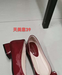 天美意39码专柜正品女单鞋