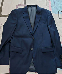 几套全新闲置休闲西服黑色蓝色银灰色撞色