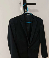 几套全新闲置休闲西服黑色蓝色银灰色撞色