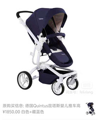 昆塔斯高景观婴儿车,100块寻找有缘人!