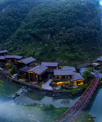 诚意出金佛山朴乡度假酒店 溪涧景观房(含私汤)房券一张