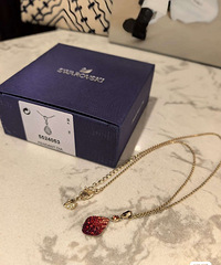 施华洛世奇红水晶项链 专柜正品