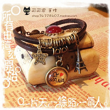 复古项链手作定制 手写加姓名名字个性教开学