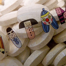 韩国正品代购moondy可爱贴纸套装Talking upp