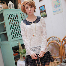 2件包邮 实拍杂志款毛衣女韩版宽松外套套头 