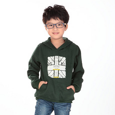 千千薇儿新品特价小熊加厚女童卫衣秋冬装儿童