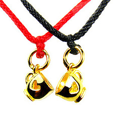 千足金狐狸项坠\/999黄金吊坠狐狸(爱心灵狐) -