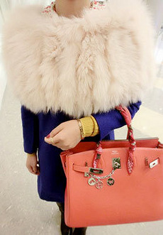 紫宝zibao 纯手工纯色勾花亮片防晒围巾披肩两