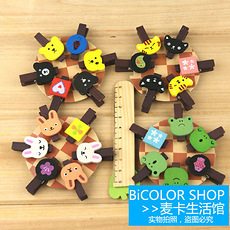 木制卡通彩色爱心小木夹子迷你夹(8种 颜色均