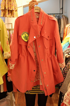 2012蘑菇街秋冬装新款韩版女装中长羊羔毛绒
