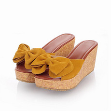 2013新款豫人包邮正品夏季女式包头拖鞋厚底