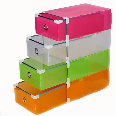 包边抽屉鞋盒 透明加厚水晶鞋盒塑料收纳盒 1