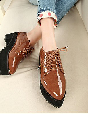 包邮韩国出口尖头鞋粗跟鞋厚底鞋高跟鞋复古英伦朋克单鞋kai1968 - 服装配饰 - 杭州19楼