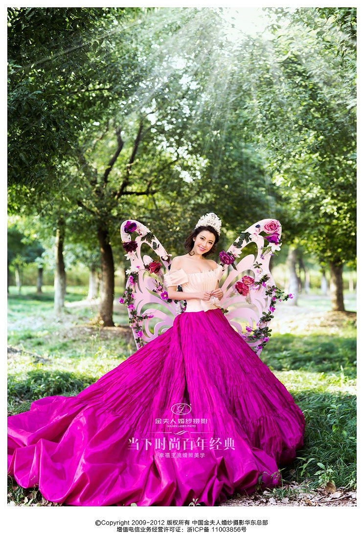 蝴蝶公主_小清新_森林_金夫人婚纱摄影的特色
