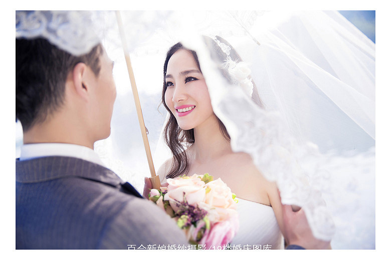 只做你的新娘_韩式_内景_百合新娘婚纱摄影的