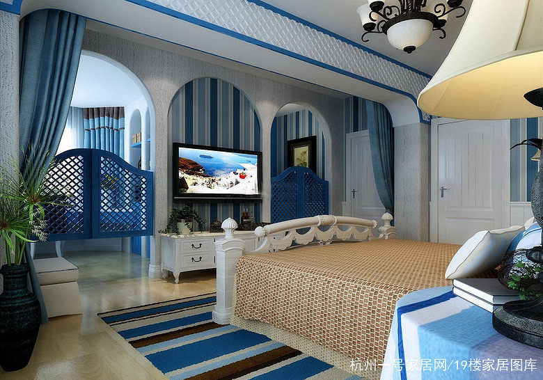 热带风情装修效果图_混搭地中海简约装修效果