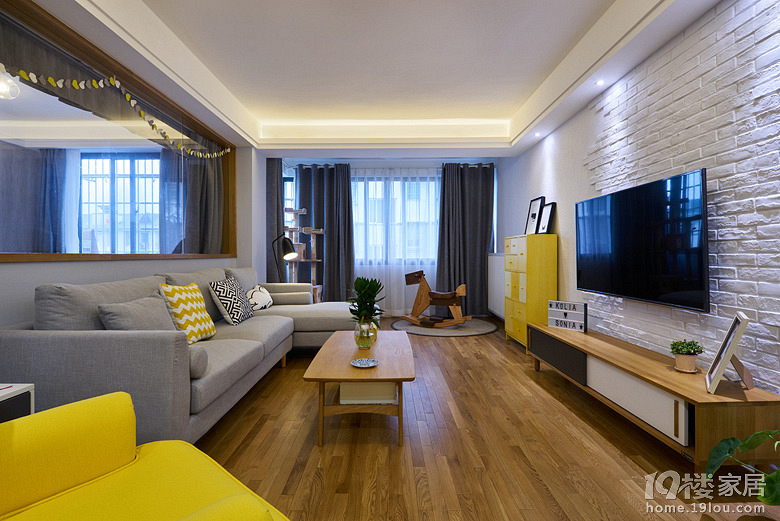 30平小公寓装修效果图_现代简约装修效果图_