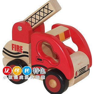 元智 木制儿童玩具车 我的MLV系列I-消防车 男