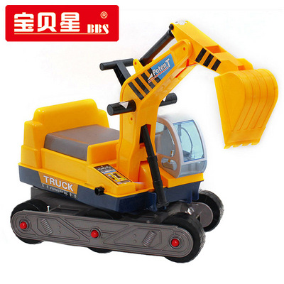 宝贝星N2挖掘机 可坐 可骑 挖土机玩具挖机 儿